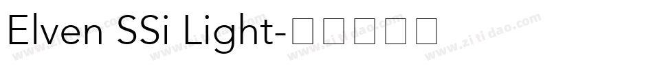 Elven SSi Light字体转换